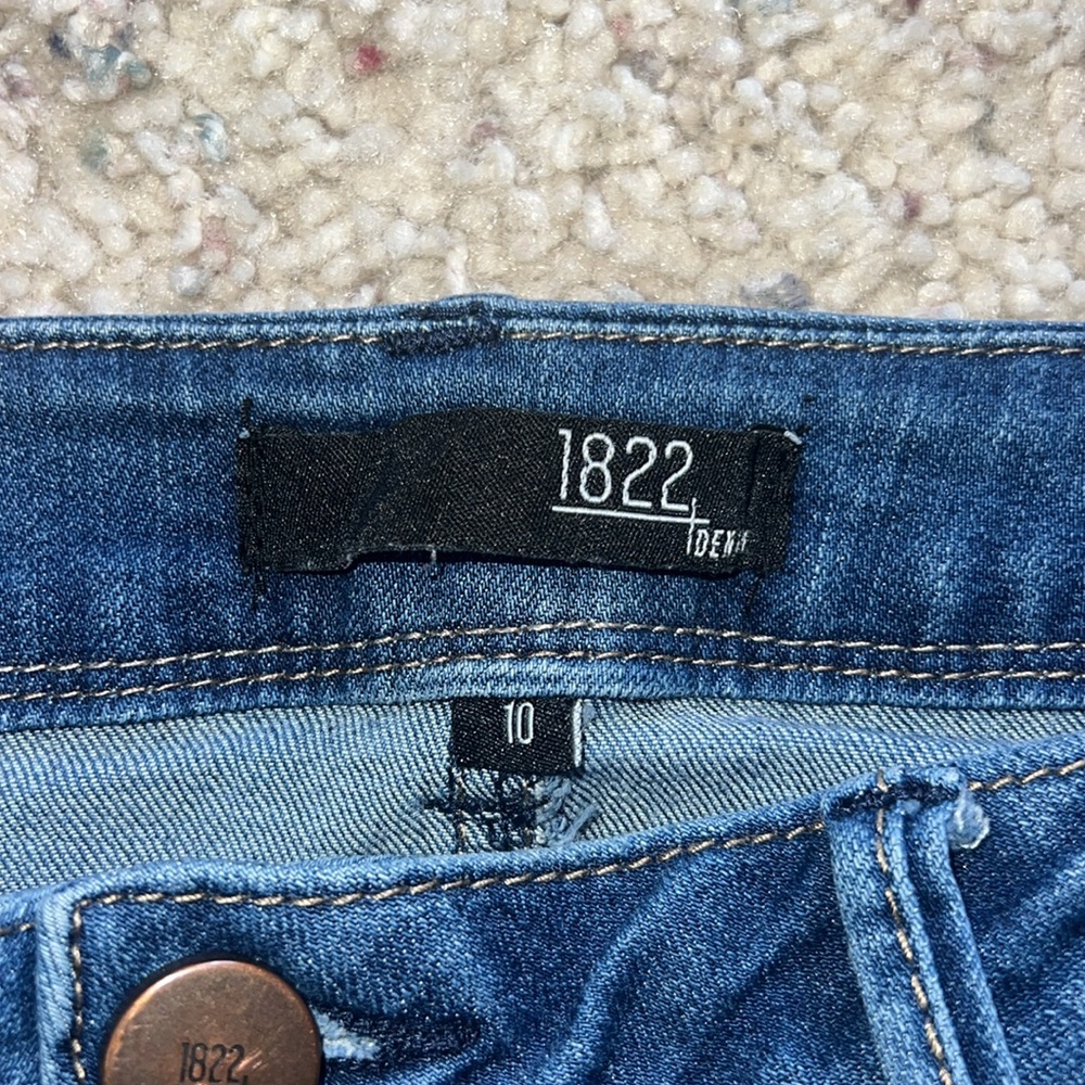 1822 Denim Women's Skinny Jeans Zipper Ankle Size 10 - Picture 3 of 7